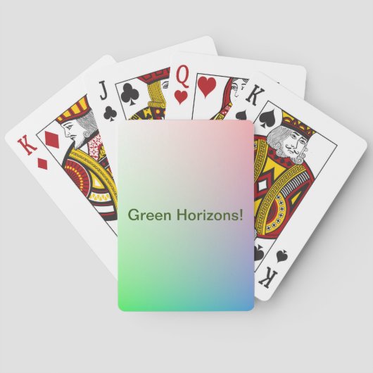 Personalisierte Regenbogenfarben, Abstrakt Art Gre Spielkarten (Rückseite)