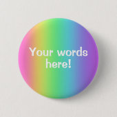 Personalisierte Regenbogenglanz Button (Vorderseite)