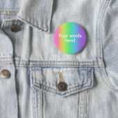 Personalisierte Regenbogenglanz Button (Beispiel)