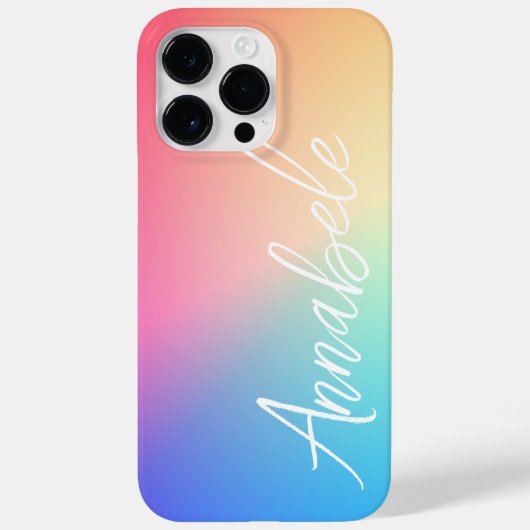 Personalisierte Regenbogenglanz Case-Mate iPhone Hülle (Rückseite)