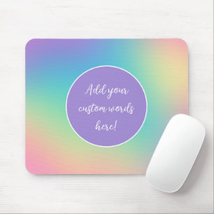 Personalisierte Regenbogenglanz Mousepad