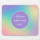 Personalisierte Regenbogenglanz Mousepad (Vorne)
