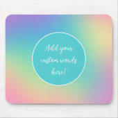 Personalisierte Regenbogenglanz Mousepad (Vorne)