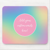 Personalisierte Regenbogenglanz Mousepad (Vorne)