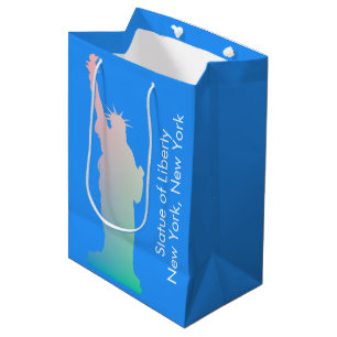 Personalisierte Regenbogenstatue der Liberty New Y Mittlere Geschenktüte