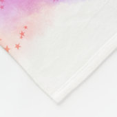 Personalisierte Regenbogenunicorn-Baby-Decke Fleecedecke (Ecke)