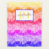 Personalisierte Regenbogenwelle Planer (Vorderseite)