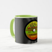 Personalisierte Reggae-Vinylaufzeichnung Tasse (Vorderseite Links)