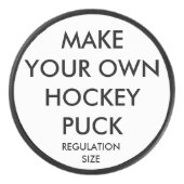 Personalisierte Regler Eishockey Puck (Vorderseite)