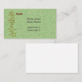Personalisierte Reiki Master Visitenkarten Visitenkarte (Vorne/Hinten)