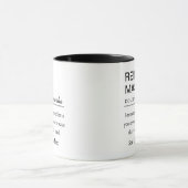 Personalisierte Reiki-Meister-Definition Tasse (Zentrum)