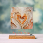 Personalisierte "reine Liebe" Mauer Kunst - mein b Acrylschild (Neutral)