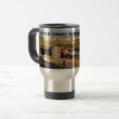 Personalisierte Reise-Tasse - vier Ecken Reisebecher (Vorderseite Links)