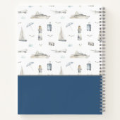 Personalisierte Reise- und Segelreise Notizblock (Rückseite)