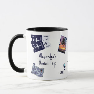 Personalisierte Reiseerinnerungen Tasse