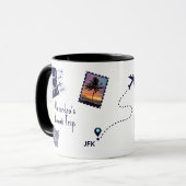 Personalisierte Reiseerinnerungen Tasse (Vorderseite Links)