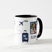 Personalisierte Reiseerinnerungen Tasse (VorderseiteRechts)