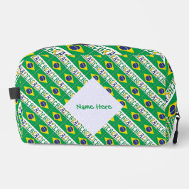 Personalisierte Reisetasche mit brasilianischer Fl Waschbeutel