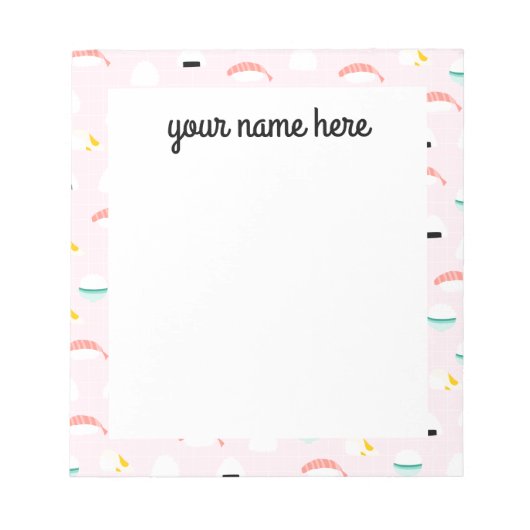 Personalisierte Reißballen Notepad Notizblock (Vorderseite)