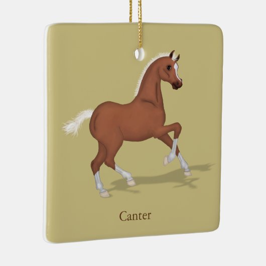 Personalisierte Reitgräber der Sorrel Keramikornament (Rechts)