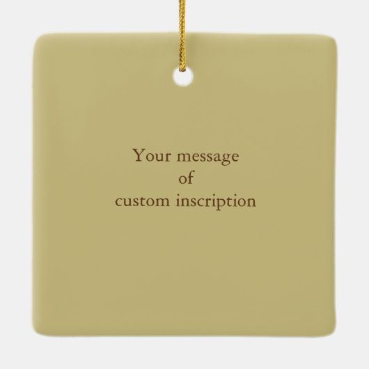 Personalisierte Reitgräber der Sorrel Keramikornament (Rückseite)