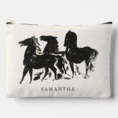 Personalisierte Reitpferde Zubehörtasche (Vorderseite)