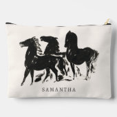 Personalisierte Reitpferde Zubehörtasche (Rückseite)