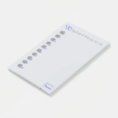 Personalisierte "RElephant"-Liste mit Elefanten Post-it Klebezettel (angewinkelt)