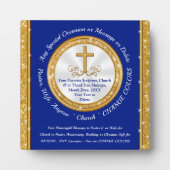 Personalisierte religiöse Geschenke für ihn oder s Fotoplatte (Vorderseite)