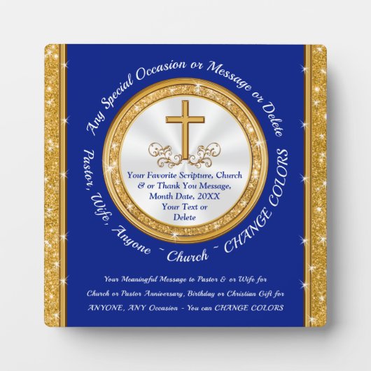 Personalisierte religiöse Geschenke für ihn oder s Fotoplatte (Vorderseite)