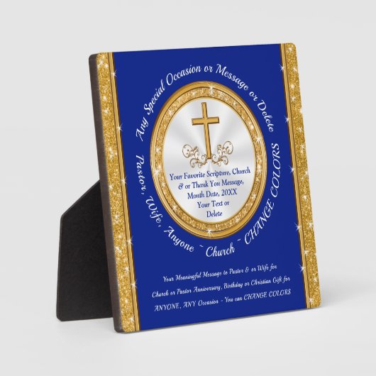 Personalisierte religiöse Geschenke für ihn oder s Fotoplatte (Vorderseite)