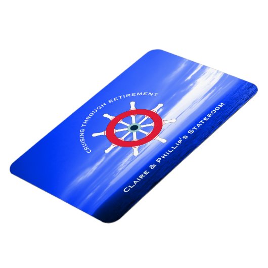 Personalisierte Rente an der Türmarkierung Magnet (Linke Seite)