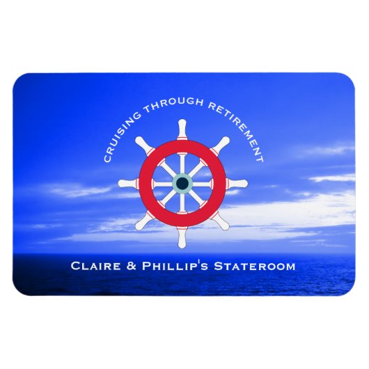 Personalisierte Rente an der Türmarkierung Magnet (Horizontal)