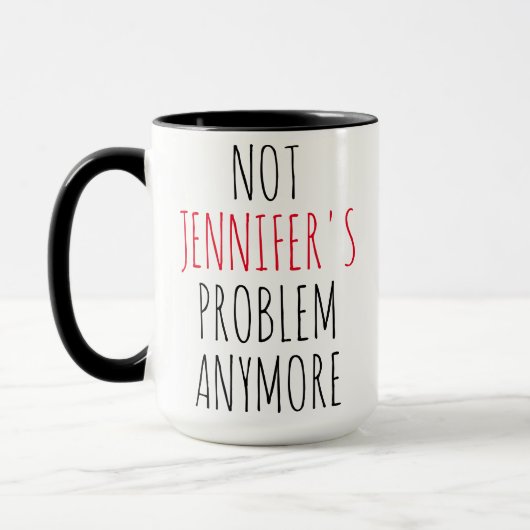 Personalisierte Rente nicht mehr mein Problem Tasse (Links)