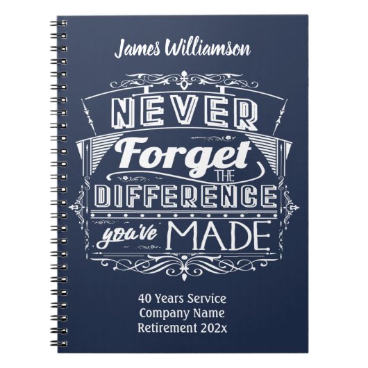 Personalisierte Rente Notizblock (Vorderseite)