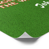 Personalisierte Rentier Magie Weihnachten Poster (Ecke)