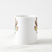 Personalisierte Rentier Weihnachtsfeier Tasse (Mittel)