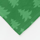 Personalisierte Rentierbäume Fleecedecke (Ecke)