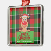 Personalisierte Rentierfest Ornament Aus Metall (Links)