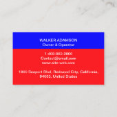 Personalisierte Reparatur, Heizung HVAC Visitenkarte (Rückseite)