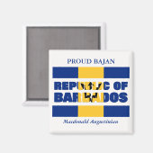 Personalisierte Republik Barbados Magnet (Vorderseite/Rückseite)