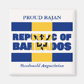 Personalisierte Republik Barbados Magnet (Vorne)