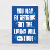 PERSONALISIERTE RETIREMENT-LEGEND FORTSETZT DIE AR KARTE (Vorderseite)