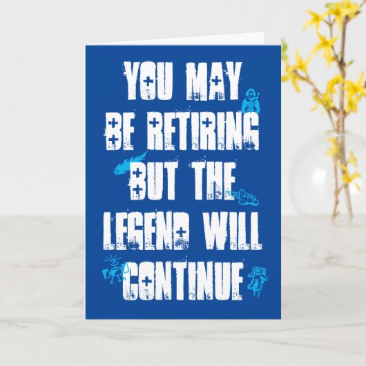 PERSONALISIERTE RETIREMENT-LEGEND FORTSETZT DIE AR KARTE (Gelbe Blume)