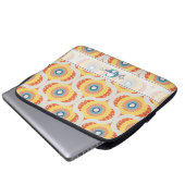 Personalisierte Retro-Ägäische Sommerradiant Manda Laptopschutzhülle (Vorne Knopf)