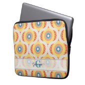 Personalisierte Retro-Ägäische Sommerradiant Manda Laptopschutzhülle (Vorderseite Links)