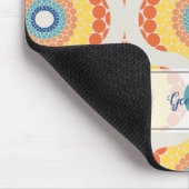 Personalisierte Retro-Ägäische Sommerradiant Manda Mousepad (Ecke)