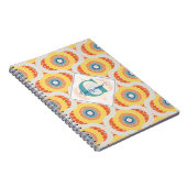 Personalisierte Retro-Ägäische Sommerradiant Manda Notizblock (Rechte Seite)