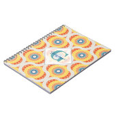 Personalisierte Retro-Ägäische Sommerradiant Manda Notizblock (Linke Seite)