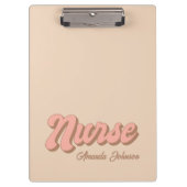 Personalisierte Retro-benutzerdefinierte Zwischena Klemmbrett (Vorderseite)